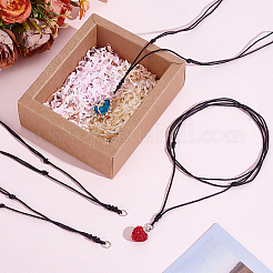 15Pcs Adjustable Waxed Cord Necklaces Making&nbsp;NJEW-HY0001-07
