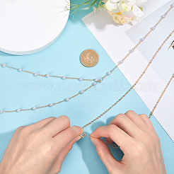2Pcs 2 Styles Zinc Alloy with ABS Imitation Pearl Body Chain for Women&nbsp;AJEW-HY0002-12