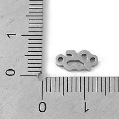 Non-Tarnish 304 Stainless Steel Connector Charms&nbsp;STAS-L279-018P