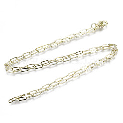 Brass Paperclip Chains&nbsp;MAK-S072-10A-14KC