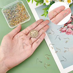 200Pcs 2 Colors Brass Earring Hooks&nbsp;KK-CN0001-77