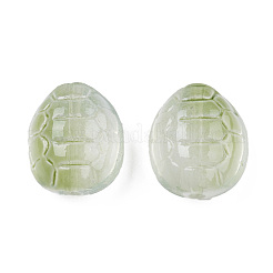 Transparent Spray Painted Glass Beads&nbsp;GLAA-N035-022-C07