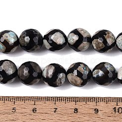 Tibetan Style Natural Agate dZi Beads Strands&nbsp;G-Q606-12MM-01
