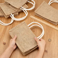 Reusable Jute Tote Bags&nbsp;AJEW-WH0816-490