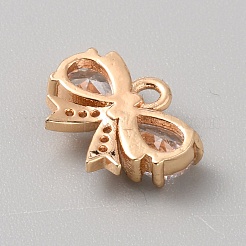 Brass Micro Pave Cubic Zirconia Charms&nbsp;KK-WH20007-03C-KCG