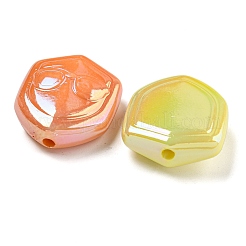 UV Plating Opaque Acrylic Beads&nbsp;OACR-G039-03