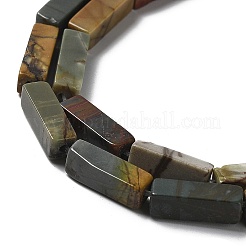 Natural Polychrome Jasper/Picasso Stone/Picasso Jasper Beads Strands&nbsp;G-L585-A01-01
