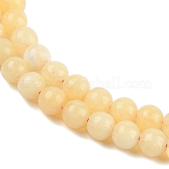 Natural Yellow Calcite Beads Strands&nbsp;G-C251-A01-8mm
