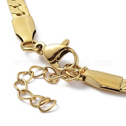 Ion Plating(IP) 304 Stainless Steel Curb Chain Bracelet&nbsp;BJEW-K226-01D-G