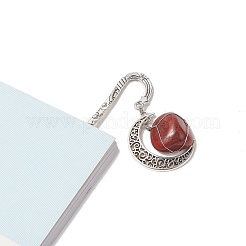 Mixed Natural Gemstone Moon Bookmarks&nbsp;AJEW-JK00211