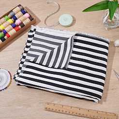 Polyester Stripe Fabric&nbsp;DIY-WH0504-777