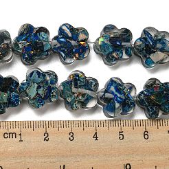 Dyed Natural Imperial Jasper with Resin Beads Strands&nbsp;G-G083-G07-01