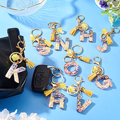 Alloy Resin Polygon Keychains&nbsp;KEYC-TADJ0002-03G-V