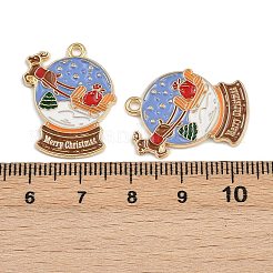 Christmas Theme Alloy Enamel Pendants&nbsp;ENAM-C031-01G-05