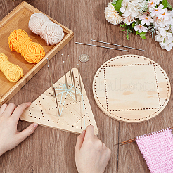 Wooden Crochet Basket Base&nbsp;DIY-PH0030-51