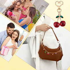 2Pcs Alloy Enamel & Resin Bag Strap and Pendant Decorations&nbsp;HJEW-OC00343