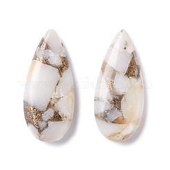 Assembled Natural White Jade Pendants&nbsp;G-K317-C01