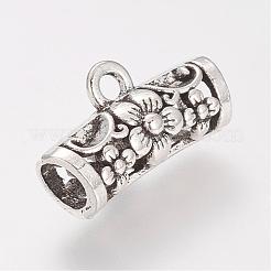 Tibetan Style Alloy Tube Bails&nbsp;TIBE-S306-18AS-RS