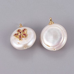 Natural Cultured Freshwater Pearl Pendants&nbsp;PEAR-F008-47G
