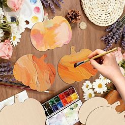 Unfinished Blank Wooden Pendants for Painting Arts&nbsp;HJEW-WH20028-008