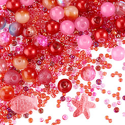 1Bag Mixed Styles Glass Beads&nbsp;GLAA-TADJ0001-10B