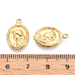 304 Stainless Steel Pendants&nbsp;STAS-T065-75G