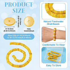 1 Strand Natural Freshwater Shell Beads Strands&nbsp;SHEL-TA0001-35A