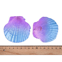 Spray Painted Natural Scallop Shell Big Pendants&nbsp;SSHEL-T017-14C