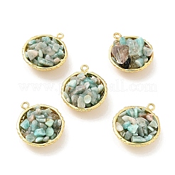 Natural Amazonite Chip Pendants&nbsp;KK-C242-05G-03