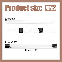 Transparent PVC Plastic Beads Containers&nbsp;AJEW-WH0460-071A
