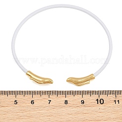 Braided Steel Wire Bangles Making&nbsp;KK-CBA6056-02K-G