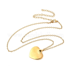 304 Stainless Steel Pendant Necklaces for Women&nbsp;NJEW-U040-02C-G