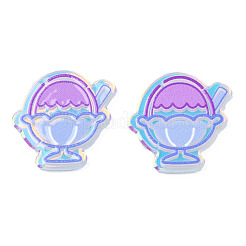 Transparent Printed Acrylic Cabochons&nbsp;TACR-N016-27