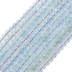 Natural Aquamarine Beads Strands&nbsp;G-D327-B01-5mm