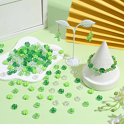 200Pcs 4 Colors Opaque & Transparent Acrylic Beads&nbsp;OACR-SP0002-40
