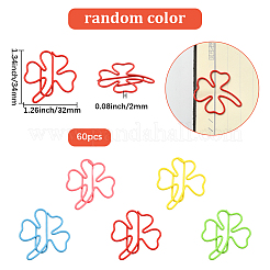60Pcs Iron Paper Clips&nbsp;AJEW-SP0003-06B