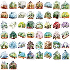 50Pcs Plants PET Cartoon Stickers&nbsp;STIC-T0001-12