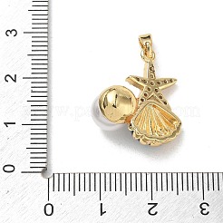 Brass Enamel Pendants&nbsp;RB-CBA2CEF-01G-02