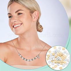60Pcs 2 Colors 304 Stainless Steel Spacer Beads&nbsp;STAS-UN0059-53