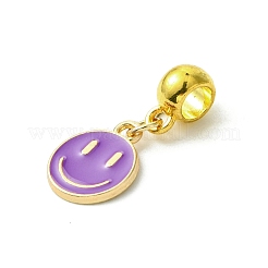 Golden Tone Alloy Enamel European Dangle Charms&nbsp;PALLOY-JF03235