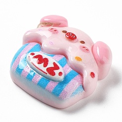 Pig Theme Opaque Resin Decoden Cabochons&nbsp;RESI-I057-A02
