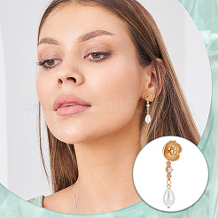 10Pcs Brass Stud Earring Findings&nbsp;KK-UN0006-20