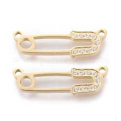 316 Surgical Stainless Steel Micro Pave Cubic Zirconia Pendants&nbsp;STAS-I164-026G