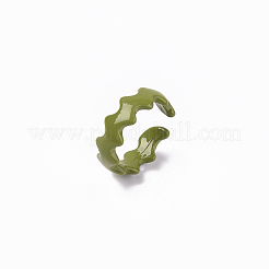 Spray Painted Alloy Cuff Rings&nbsp;X-RJEW-T011-16-RS