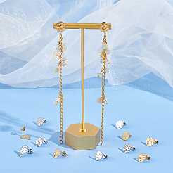 24Pcs 12 Style Ion Plating(IP) 304 Stainless Steel Stud Earring Findings&nbsp;STAS-UN0043-26