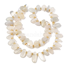 Natural White Moonstone Beads Strands&nbsp;GG-CBADF20-A03