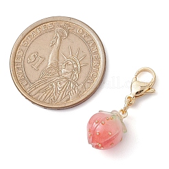 Flower Epoxy Resin Pendant Decoration&nbsp;HJEW-JM02306