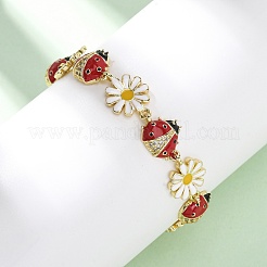 Brass Micro Pave Clear Cubic Zirconia Bangles for Women&nbsp;BJEW-H209-08B-G
