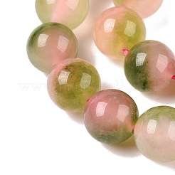 Dyed Natural White Jade Beads Strands&nbsp;G-T138-8mm-210-18