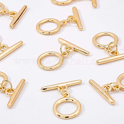 Brass Toggle Clasps&nbsp;KK-BC0005-60G